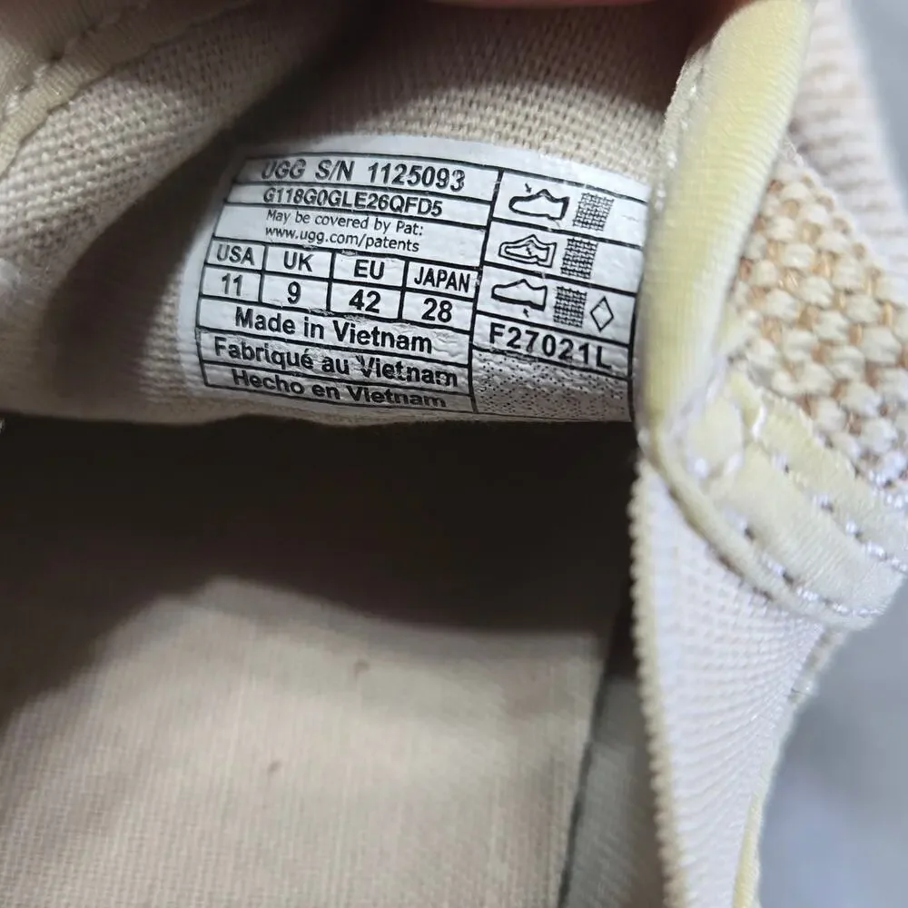 UGG Luciah Slip On Espadrille Canvas Sneaker Natural Beige